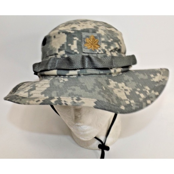 US Miltary Camo Boonie bucket Bush Hat Brim Chin strap - Size M - L - Picture 2 of 8